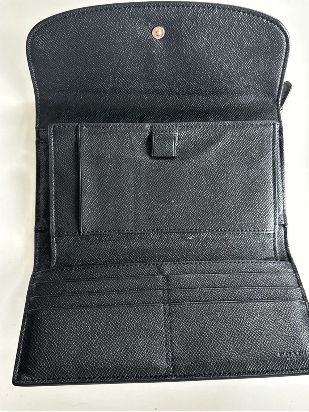 Coach Wallet And Check Book Black